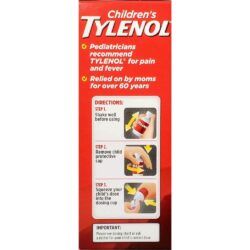 Siro Tylenol cho trẻ 2-11 tuổi Children’s Tylenol Pain Fever 120ml (Vị Nho) 7 siro giam dau ha sot cho tre 2 11 tuoi childrens tylenol pain fever 120ml vi nho kc