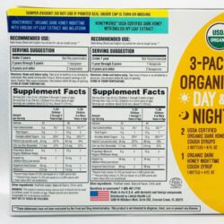 Siro ho cho trẻ em HoneyWorks Kids Organic Cough Syrup Day & Night 118ml x3 12 siro ho cho tre em honeyworks kids organic cough syrup day night 118ml x3 ka