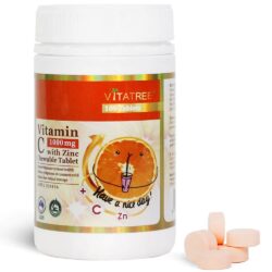Viên nhai tăng đề kháng Vitatree Vitamin C 1000mg+ Zinc 100 Chewable Tablets 5 vien nhai tang de khang vitatree vitamin c 1000mg zinc 100 chewable tablets ka