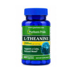 Viên uống bổ não, giảm stress Puritan’s Pride L-Theanine 200mg 60 Capsules