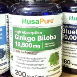 Viên uống bổ não NusaPure Ginkgo Biloba 12500mg 200 Capsules 5 vien uong bo nao nusapure ginkgo biloba 2400mg 200 capsules 051224 ka