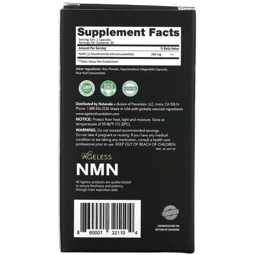 vien uong chong lao hoa ho tro suc khoe ageless nmn 60 capsules ke