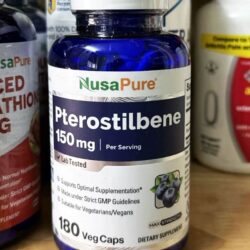 Viên uống chống lão hóa, kéo dài tuổi thọ NusaPure Pterostilbene 150mg 180 Capsules 6 vien uong chong lao hoa keo dai tuoi tho nusapure pterostilbene 150mg 180 capsules 200124 ka