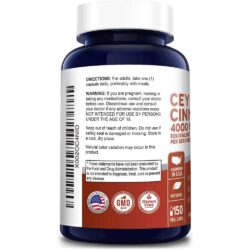 Viên uống hỗ trợ đường huyết từ quế NusaPure Ceylon Cinnamon 4000mg 150 Capsules 6 vien uong chong lao hoa keo dai tuoi tho nusapure pterostilbene 150mg 180 capsules kc 1