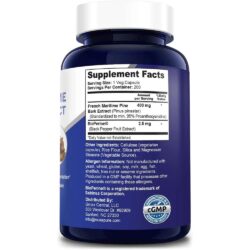 Viên uống chống oxy hóa từ vỏ thông biển NusaPure French Maritime Pine Bark Extract 400mg 200 Capsules 6 vien uong chong oxy hoa tu vo thong bien nusapure french maritime pine bark extract 300mg 200 capsules knb