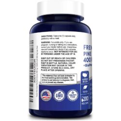 Viên uống chống oxy hóa từ vỏ thông biển NusaPure French Maritime Pine Bark Extract 400mg 200 Capsules 7 vien uong chong oxy hoa tu vo thong bien nusapure french maritime pine bark extract 300mg 200 capsules knc