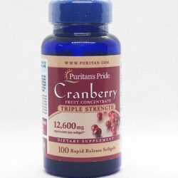 Viên uống Nam việt quất Puritan’s Pride Cranberry Triple Strength 12600mg 100 Softgels 6 vien uong ho tro duong tiet nieu puritans pride cranberry tripple strength 12600mg 100 softgels knd