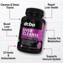 Viên uống hỗ trợ giải độc gan và túi mật Dr.Bo Liver Cleanse 1104mg 60 Capsules 8 vien uong ho tro giai doc gan va tui mat dr bo liver cleanse 1104mg 60 capsules kd