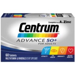 Vitamin cho người trên 50+ Centrum Advance 50+ For Adults 60 viên 7 vitamin cho nguoi tren 50 centrum advance 50 for adults 60 vien kd