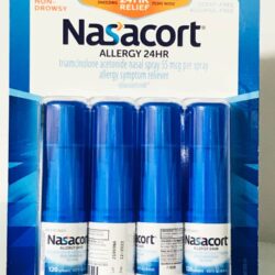 Xịt mũi giảm viêm xoang, dị ứng Nasacort Allergy 24hr Non-Drip Nasal Spray 16,9ml x4 chai 5 xit mui giam viem xoang di ung nasacort allergy 24hr non drip nasal spray 16 9ml x4 chai kc