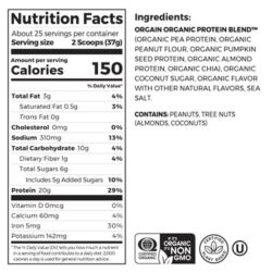 bot protein huu co orgain simple organic protein powder 925g vi vanilla kd