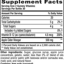 Kẹo dẻo giấm táo Vitafusion Apple Cider Vinegar 60 Gummies 15 keo deo giam tao vitafusion apple cider vinegar 60 gummies ka