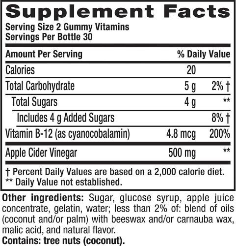 Kẹo dẻo giấm táo Vitafusion Apple Cider Vinegar 60 Gummies 19 keo deo giam tao vitafusion apple cider vinegar 60 gummies ka