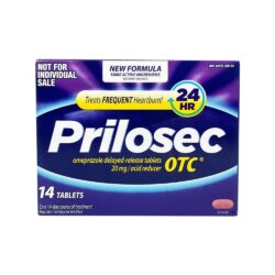 Liệu trình cắt cơn đau dạ dày Prilosec Frequent Heartburn and Acid Reducer 14 viên