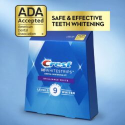 Miếng dán trắng răng Crest 3D Whitestripes Brilliance White 32 miếng 9 mieng dan trang rang crest 3d whitestripes brilliance white 32 mieng kc