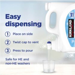 Nước giặt Kirkland Signature Ultra Clean Free & Clear HE Hypo-Allergenic 5.73 lít 146 Loads 11 nuoc giat kirkland signature ultra clean free clear he hypo allergenic 5 73 lit 146 loads kc