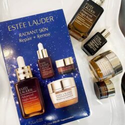 Set 4 món phục hồi, chống lão hoá Estee Lauder Radiant Skin Repair + Renew 11 set 4 mon phuc hoi chong lao hoa estee lauder radiant skin repair renew kd
