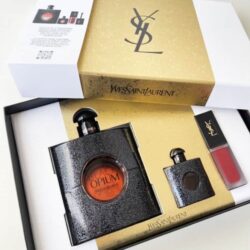 Set nước hoa Yves Saint Laurent Black Opium EDP 90ml + 7.5ml + Lipstick 206 10 set nuoc hoa yves saint laurent black opium edp 90ml 7 5ml lipstick 206 kc