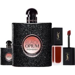 Set nước hoa Yves Saint Laurent Black Opium EDP 90ml + 7.5ml + Lipstick 206 14 set nuoc hoa yves saint laurent black opium edp 90ml 7 5ml lipstick 206 ki