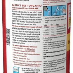 Sữa bột cho trẻ 0- 12 tháng Earth’s Best Organic Dairy Infant Powder Formula 907g 5 sua bot cho tre 0 12 thang earths best organic dairy infant powder formula 907g kb