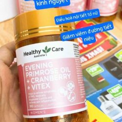 tinh dau hoa anh thao healthy care evening primrose oil cranberry vitex 90 capsules kc