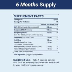 vien uong bo sung nmn coq10 advanced nmn max coq10 750mg 60 capsules ka