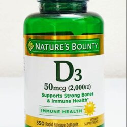 Viên uống bổ sung Vitamin D3 Nature’s Bounty Vitamin D3 50mcg (2000IU) 350 viên 5 vien uong bo sung vitamin d3 natures bounty vitamin d3 50mcg 2000iu 350 vien ka