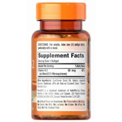 Viên uống bổ sung Vitamin K2 Puritan’s Pride Vitamin K2 50mcg 60 Softgels 6 vien uong bo sung vitamin k2 puritans pride vitamin k2 50mcg 60 softgels ka