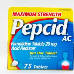 Viên uống giảm đầy hơi, ợ nóng Pepcid AC Maximum Strength Tablets 75 viên (Tách set) 9 vien uong giam day hoi o nong pepcid ac maximum strength tablets 75 vien tach set ke