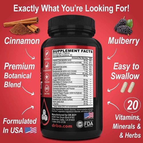 Viên uống hỗ trợ lượng đường bình thường Dr.Bo Glucose Support 60 Capsules 14 vien uong ho tro luong duong binh thuong dr bo glucose support 60 capsules kd