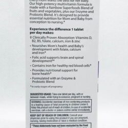 vitamin cho ba bau rainbow light prenatal one multivitamin 120 tablets kb