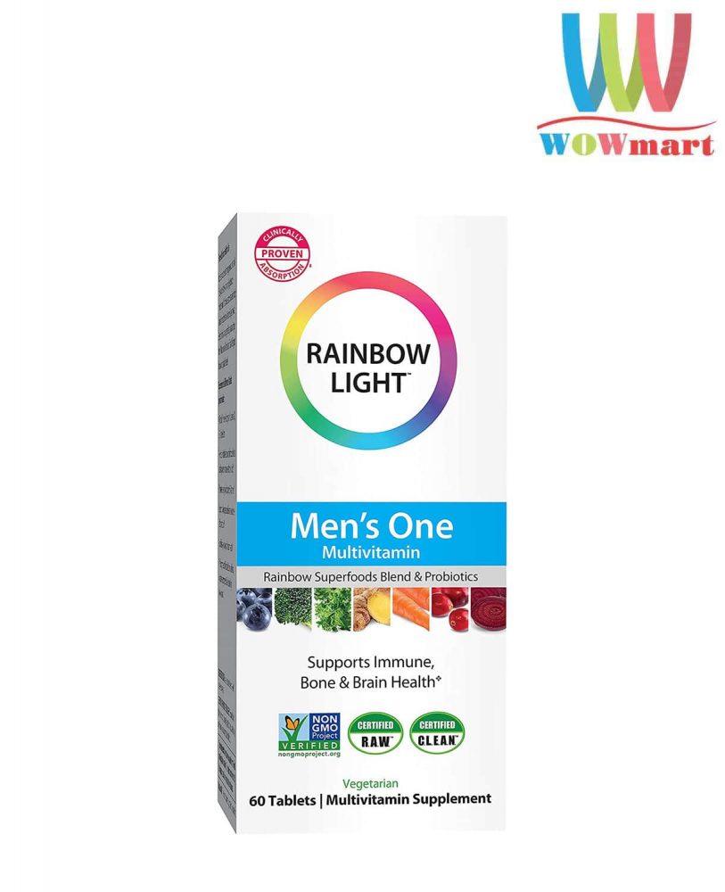 Vitamin cho nam Rainbow Light Men’s One Multivitamin 60 Tablets ...