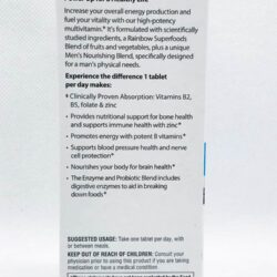 vitamin cho nam rainbow light mens one multivitamin 60 tablets kc