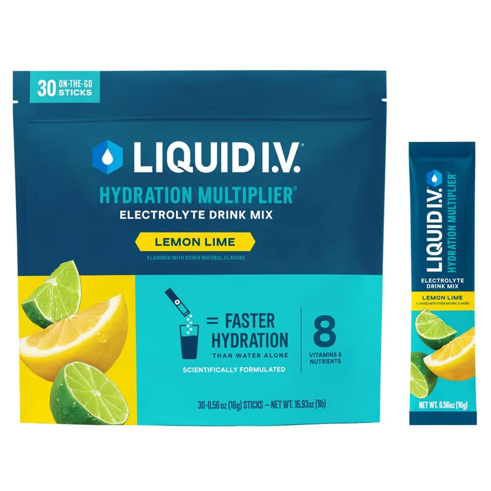 Bột điện giải Liquid I.V. Hydration Multiplier 30 gói (Lemon Lime) 2 Bột điện giải Liquid I.V. Hydration Multiplier 30 gói (Lemon Lime) - Ảnh 2