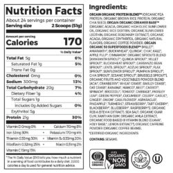 bot protein huu co orgain organic protein 1220g huong cafe latte kb