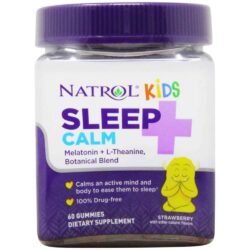 Kẹo dẻo giúp bé ngủ ngon, xoa dịu tâm trí Natrol Kids Sleep+ Calm Gummies 60 viên (Vị dâu) 10 keo deo giup be ngu ngon xoa diu tam tri natrol kids sleep calm gummies 60 vien vi dau ka