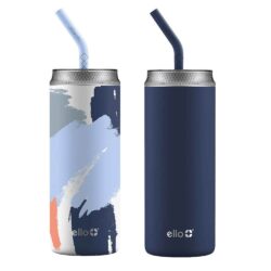 Set 2 Ly giữ nhiệt Ello Fizz 20oz Vacuum Insulated Tumblers 591ml (Blue) 16 set 2 ly giu nhiet ello fizz 20oz vacuum insulated tumblers 591ml blue kf