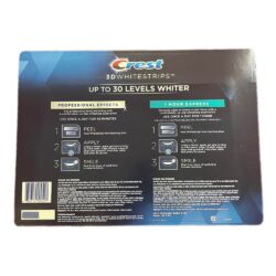 Set miếng dán trắng răng Crest 3D Whitestrips Professional Effects +1 Hour Express 60 miếng 7 set mieng dan trang rang crest 3d whitestrips professional effects 1 hour express 60 mieng 120624 kb