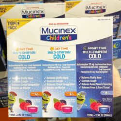 Siro cảm cho trẻ em Mucinex Children’s Multi-Symptom Cold Day & Night 118ml x3 chai 10 siro cam cho tre em mucinex childrens multi symptom cold day night 118ml x3 chai kf