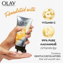 Sữa rửa mặt làm sáng da Olay Regenerist Vitamin C +Peptide 24 Cleanser 150ml 7 sua rua mat lam sang da olay regenerist vitamin c peptide 24 cleanser 150ml ke