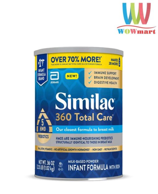 Sữa Similac cho bé từ 0-12 tháng Similac 360 Total Care 5 HMO Prebiotics 1.02kg