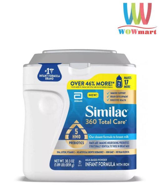 Sữa Similac cho bé từ 0-12 tháng Similac 360 Total Care 5 HMO Prebiotics 859g