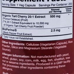 Viên uống chiết xuất Tart Cherry NusaPure Tart Cherry 10000mg 200 viên 10 vien uong chiet xuat tart cherry nusapure tart cherry 10000mg 200 vien knd