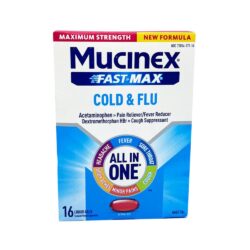 Viên uống giảm cảm cúm Mucinex Fast-Max Cold Flu 16 Liquid Gels