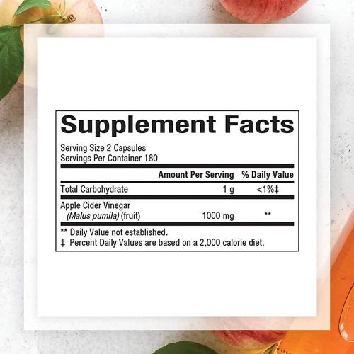 vien uong giam tao natural factors apple cider vinegar 500mg 360 capsules kc