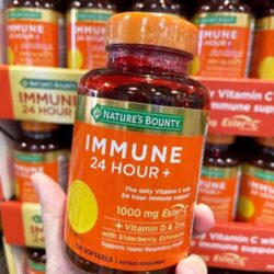 vien uong tang suc de khang natures bounty immune 24 hour 120 softgels ke