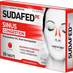 Viên uống thông mũi Sudafed PE Sinus Congestion Non-Drowsy 36 Tablets 9 vien uong thong mui sudafed pe sinus congestion non drowsy 36 tablets kc