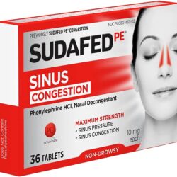Viên uống thông mũi Sudafed PE Sinus Congestion Non-Drowsy 36 Tablets 10 vien uong thong mui sudafed pe sinus congestion non drowsy 36 tablets kd