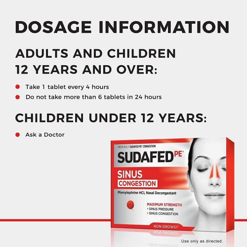 Viên uống thông mũi Sudafed PE Sinus Congestion Non-Drowsy 36 Tablets 21 vien uong thong mui sudafed pe sinus congestion non drowsy 36 tablets ke