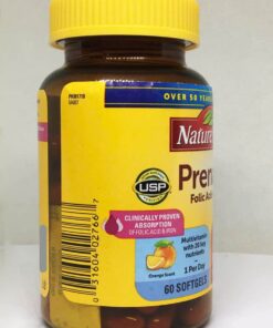 vitamin cho ba bau nature made prenatal multi dha 200mg 60 vien 280924 kd